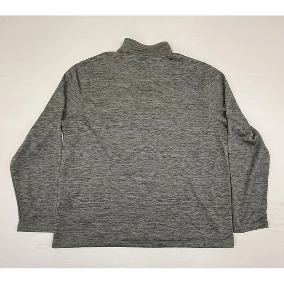 2 GH Bass & Co Men's XL 1/4 Zip Pullover‎ Sweatshirts Heathered Burgundy & Gray - Picture 12 of 15